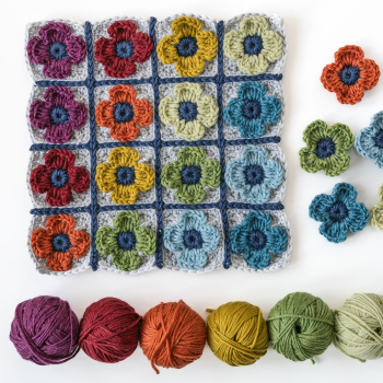Flower Temperature Blanket Crochet Pattern